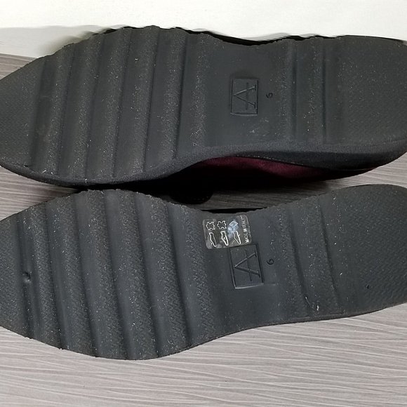 Aquatalia Kelsey Weatherproof Loafer, Oxblood Suede, Womens Size 6 - Picture 9 of 10